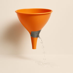 sales funnel leaking