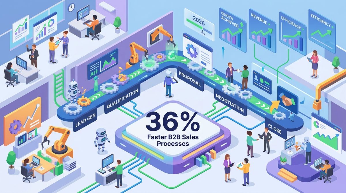 Agentic AI Automation Cuts B2B Sales Cycles 36%—And Sends Quota Hits Soaring in 2026