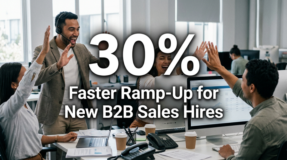AI-Human Hybrid Systems Accelerate B2B Sales New Hire Ramp-Up by 30% in Early 2026