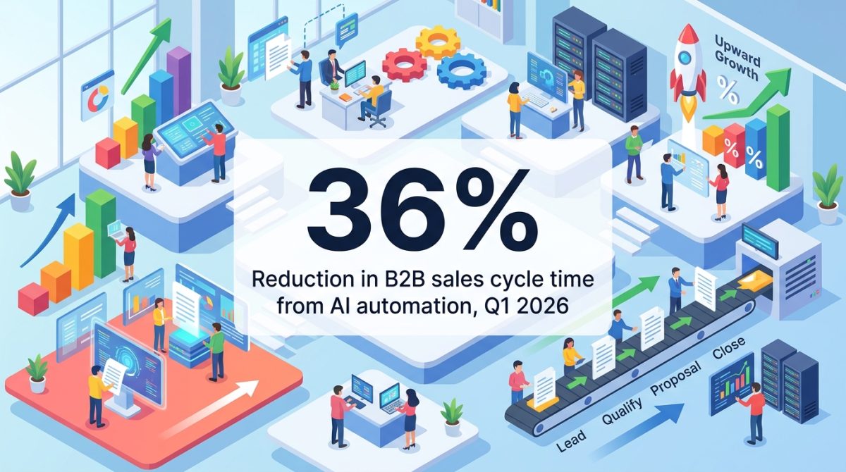 AI Automation Cuts B2B Sales Cycles 36%—And 9.5% Revenue Growth Follows