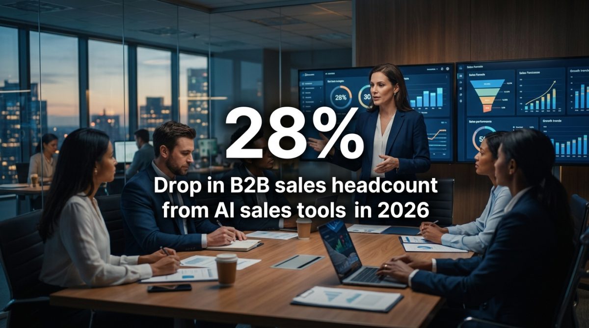 28% Headcount, 42% More Wins: The Bold Data Behind AI Sales Tools in 2026