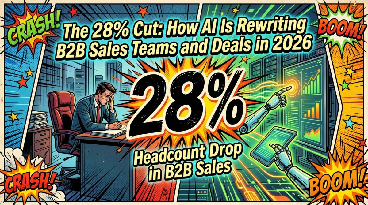 The 28% Cut: How AI Is Rewriting B2B Sales Teams and Deals in 2026
