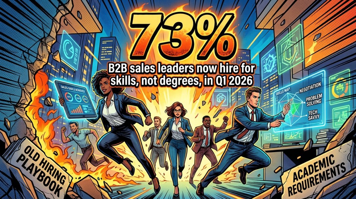 73% of B2B Sales Teams Drop Degrees for Skills: Q1 2026’s New Hiring Playbook